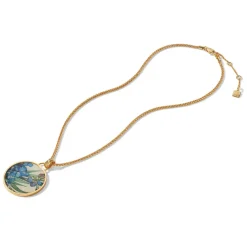 The Metropolitan Museum of Art Van Gogh Irises Enamel Pendant Necklace Sale
