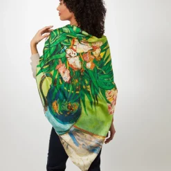 The Metropolitan Museum of Art Van Gogh Oleanders Oversize Square Silk Scarf Discount