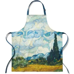 The Metropolitan Museum of Art Van Gogh Wheat Field With Cypresses Apron Fashion