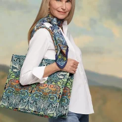 The Metropolitan Museum of Art William Morris Peacock And Dragon Square Silk Scarf Outlet